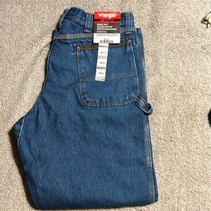 Wrangler Riggs Relaxed Fit Carpenter Jeans 36x32 NWT